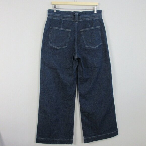 J. Crew Wide Leg Jeans - Dark Blue - Picture 8 of 15
